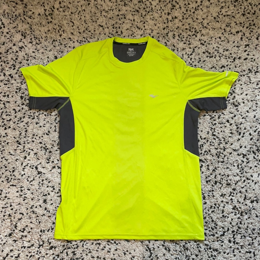 Everlast NWOT bright green/gray shirt
